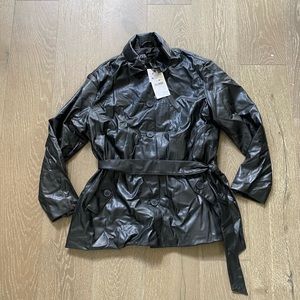 Zara faux leather jacket